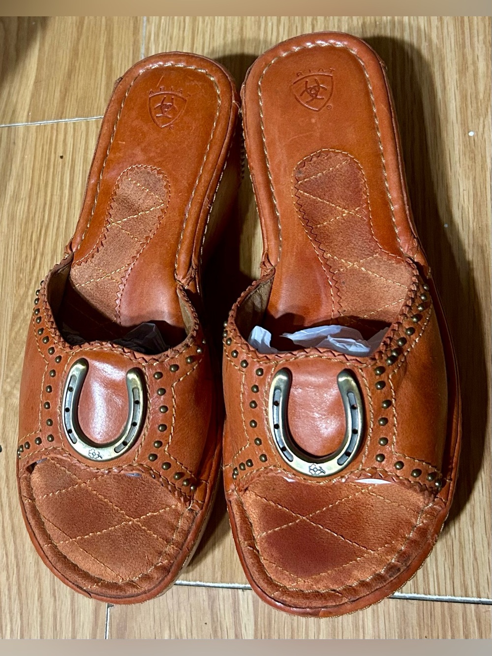 Ariat leather wedges women’s 7B